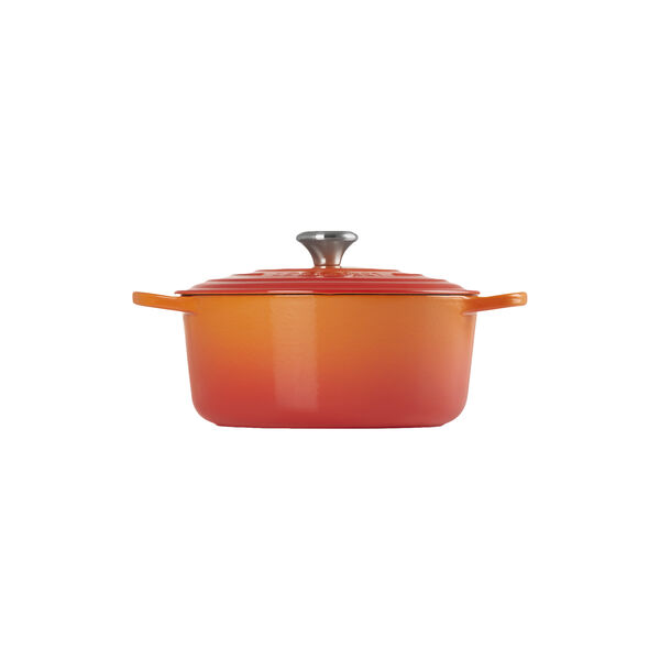 Signature round cast iron pot &Oslash; 26 cm, volcanic, Le Creuset