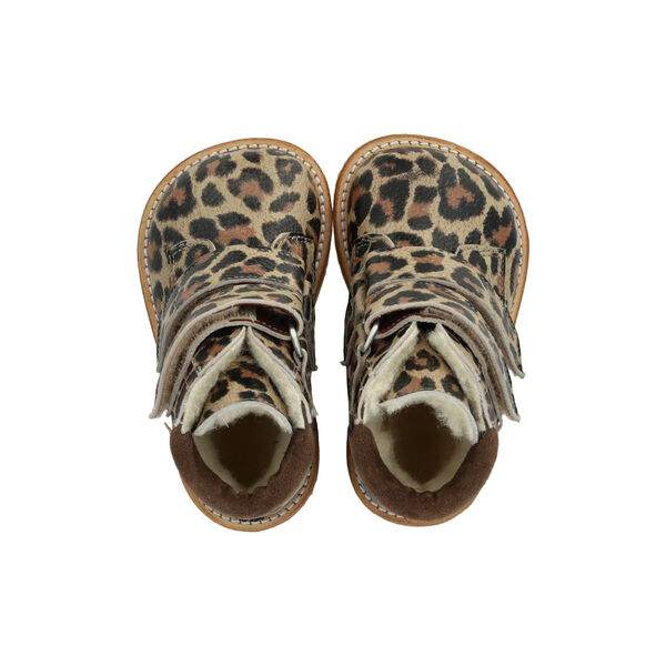 Beginner TEX Winter Boot, beige leo/taupe, ANGULUS