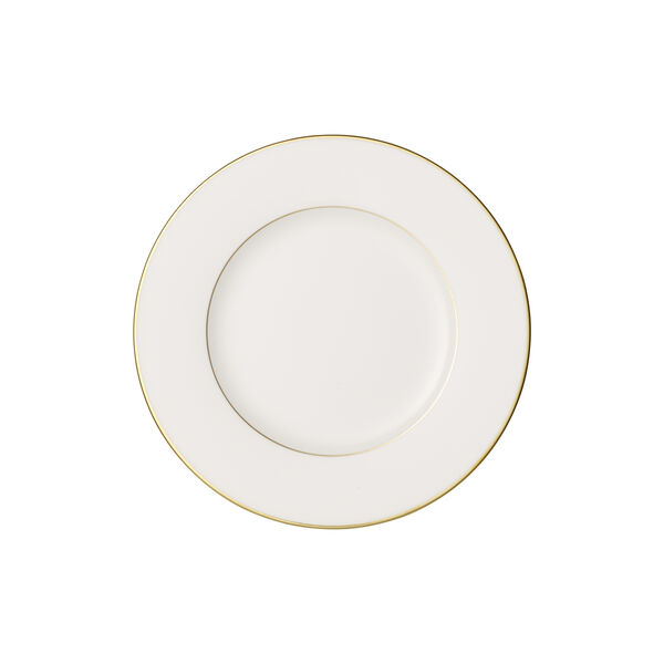 Anmut Gold Lunch Plate &Oslash; 22 cm, white/gold, Villeroy & Boch