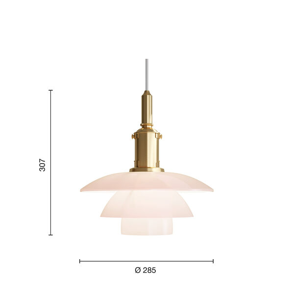 PH 3/3 Pale Rose Pendant PH 3/3 Pale Rose Pendant, Louis Poulsen