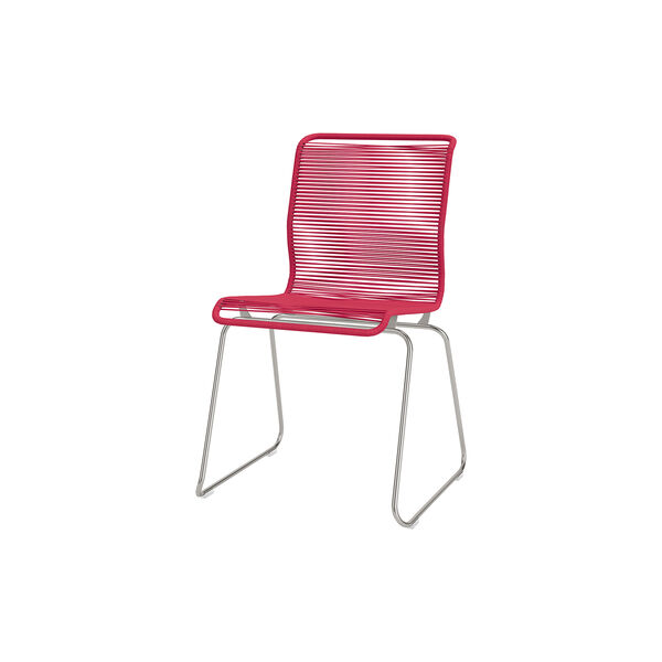 Panton One Dining Chair, scarlett/steel, Montana Furniture