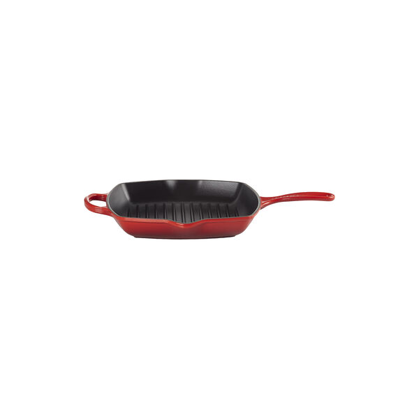 Signature cast iron square grillit 26 cm, cerise, Le Creuset