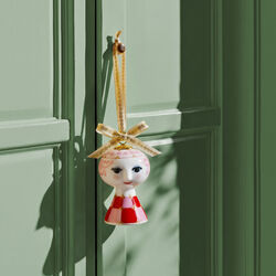 Eva Christmas Ornament 2026, red, Bj&oslash;rn Wiinblad