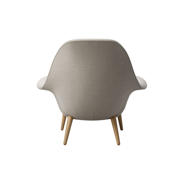 FF1770 Swoon Lounge Chair, Sunniva 717/lacquered oak, Fredericia Furniture