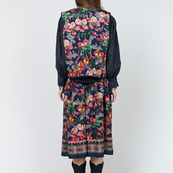 EllaLL Midi Skirt, flower print, Lollys Laundry