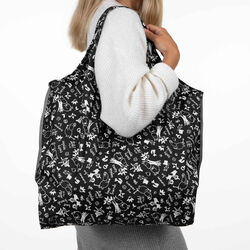 The Moomins Moomin in the Garden Shopper, black, Muurla