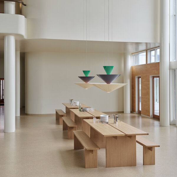 Gio LN15 Pendant, signal green/deep blue/ecru white, &Tradition