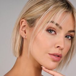 VIOLA EARRING, gold/diamond/freshwater pearls, Spirit Icons