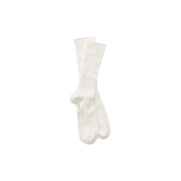 Cotton Rib Socks, white Cotton Rib Socks, white, Aiayu