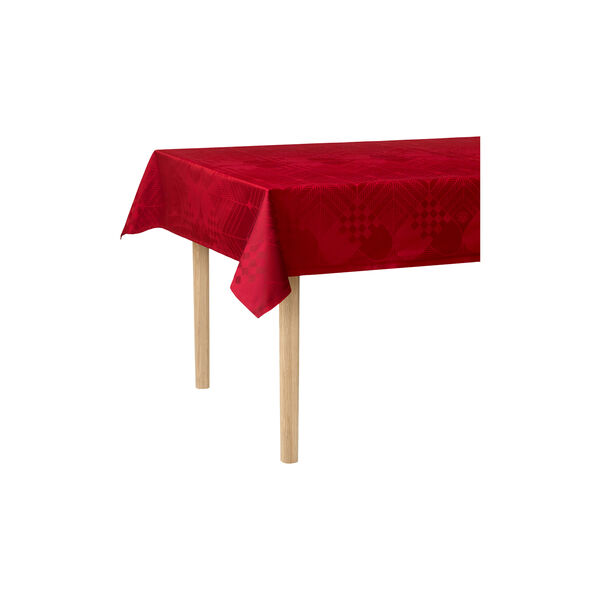 CHRISTMAS Tablecloth, deep red, Georg Jensen Damask