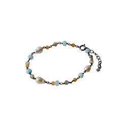 Mellow Blue Bracelet, silver, Pernille Corydon Jewellery
