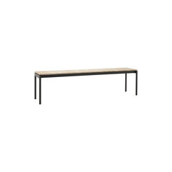 Ville AV28 Outdoor Bench, warm black, &Tradition