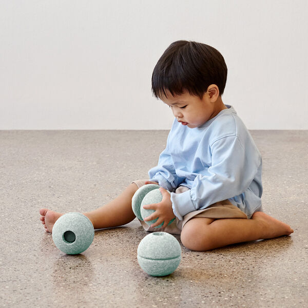 3 x Foam Balls, ocean mint/forest green, MODU