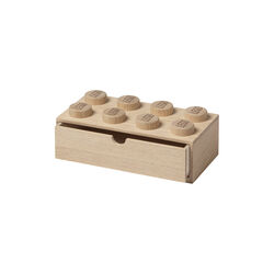 LEGO® 2x4 Desk Drawer, soap treated oak, Room Copenhagen