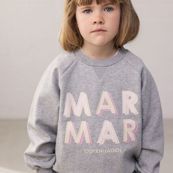 Theos Sweatshirt, pink logo, MarMar Copenhagen