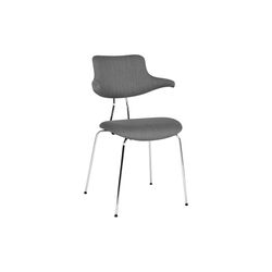 VL118 Fully Upholstered Chair, Mood 4105/chrome, VERMUND