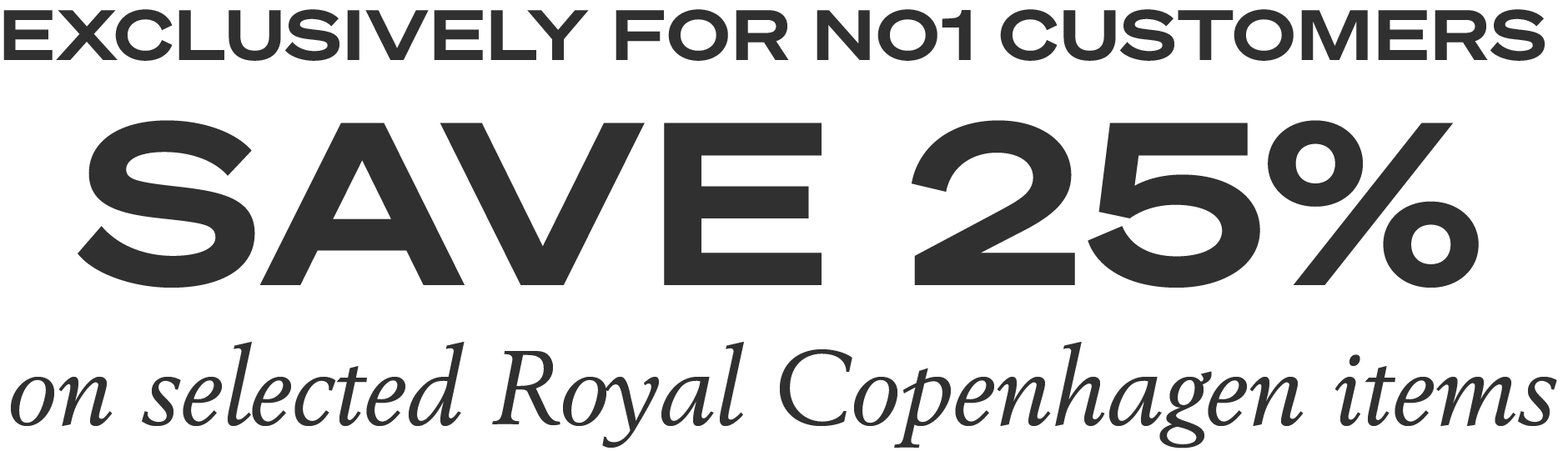 Shop Royal Copenhagen and save 25% on selected items