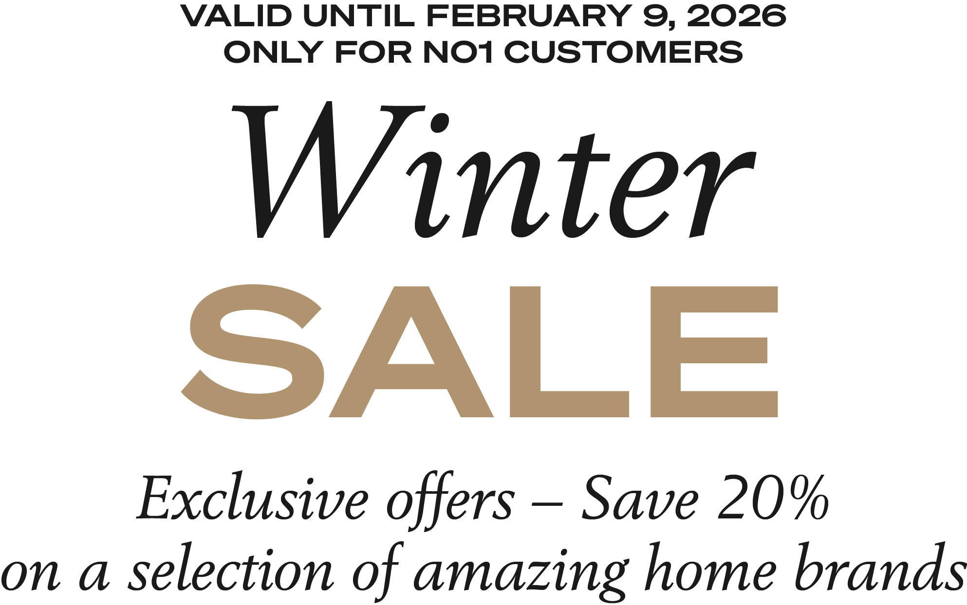 Winter SALE | Save 20% on selected Rosendahl brands