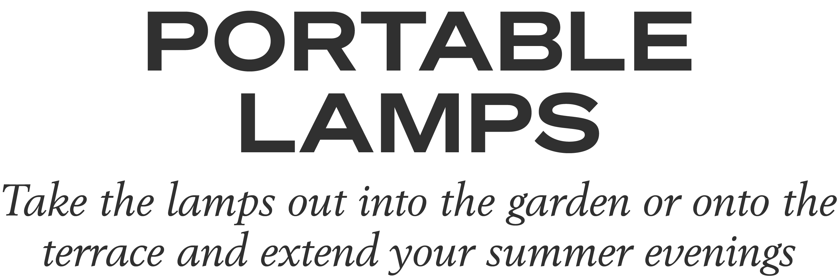 Portable Lamps